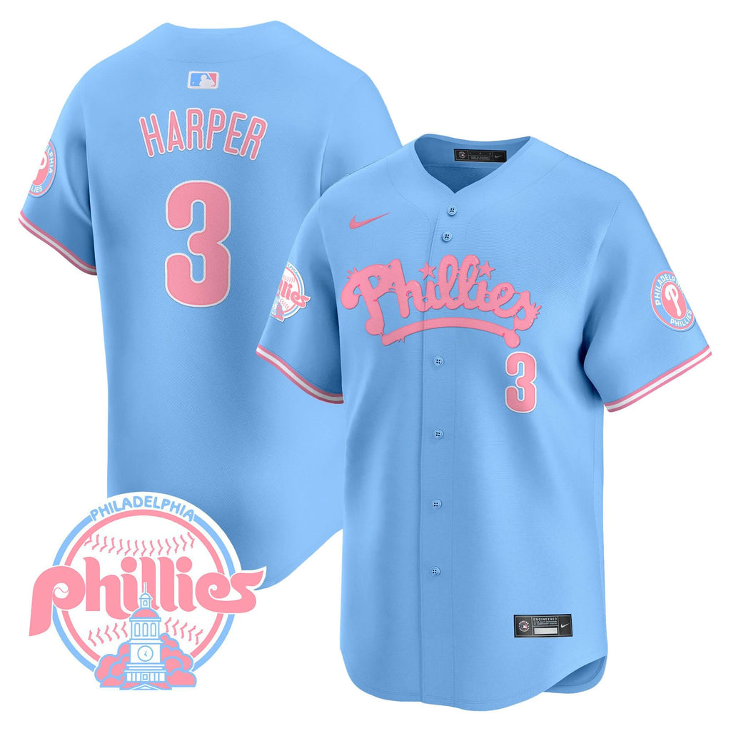 PP Bubblegum Pink Vapor Premier Limited Jersey - Stitched