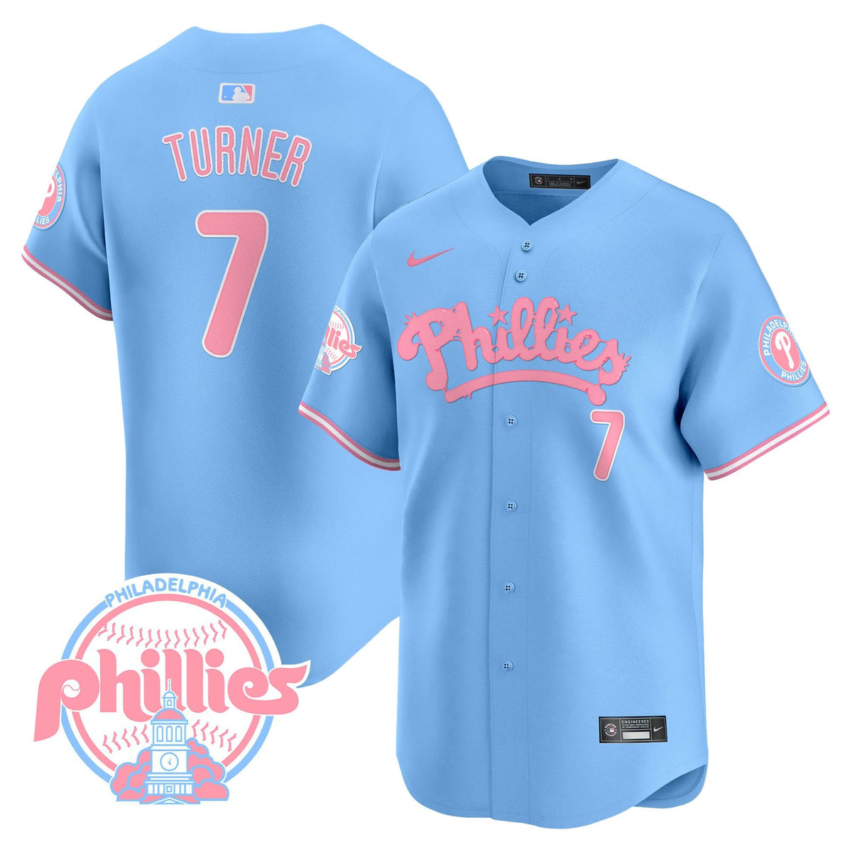 PP Bubblegum Pink Vapor Premier Limited Jersey - Stitched