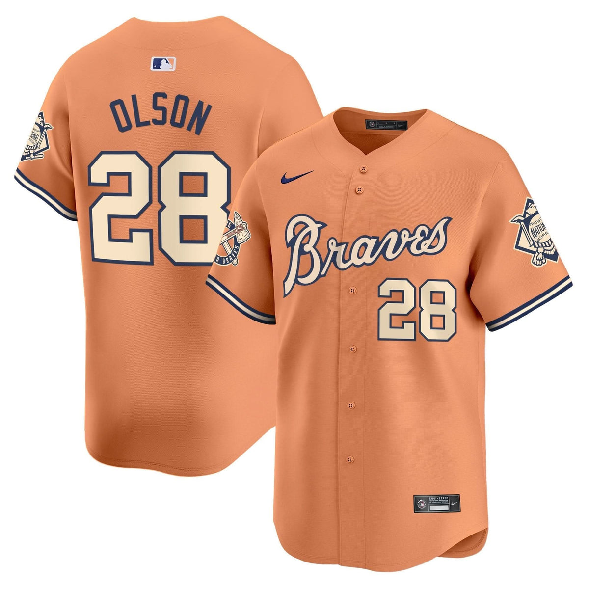 AB Peaches n' Cream Vapor Premier Limited Jersey - Stitched