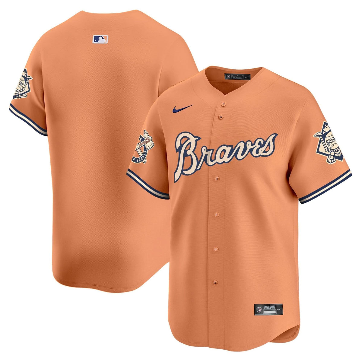 AB Peaches n' Cream Vapor Premier Limited Jersey - Stitched