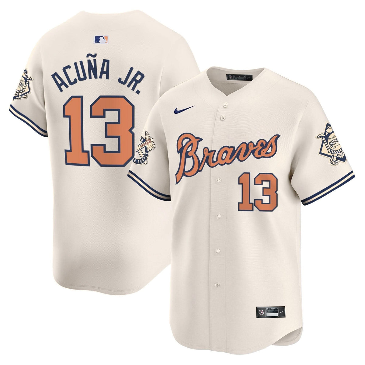 AB Peaches n' Cream Vapor Premier Limited Jersey - Stitched