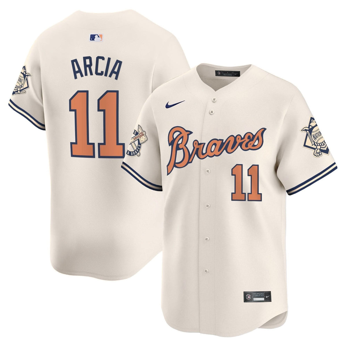AB Peaches n' Cream Vapor Premier Limited Jersey - Stitched