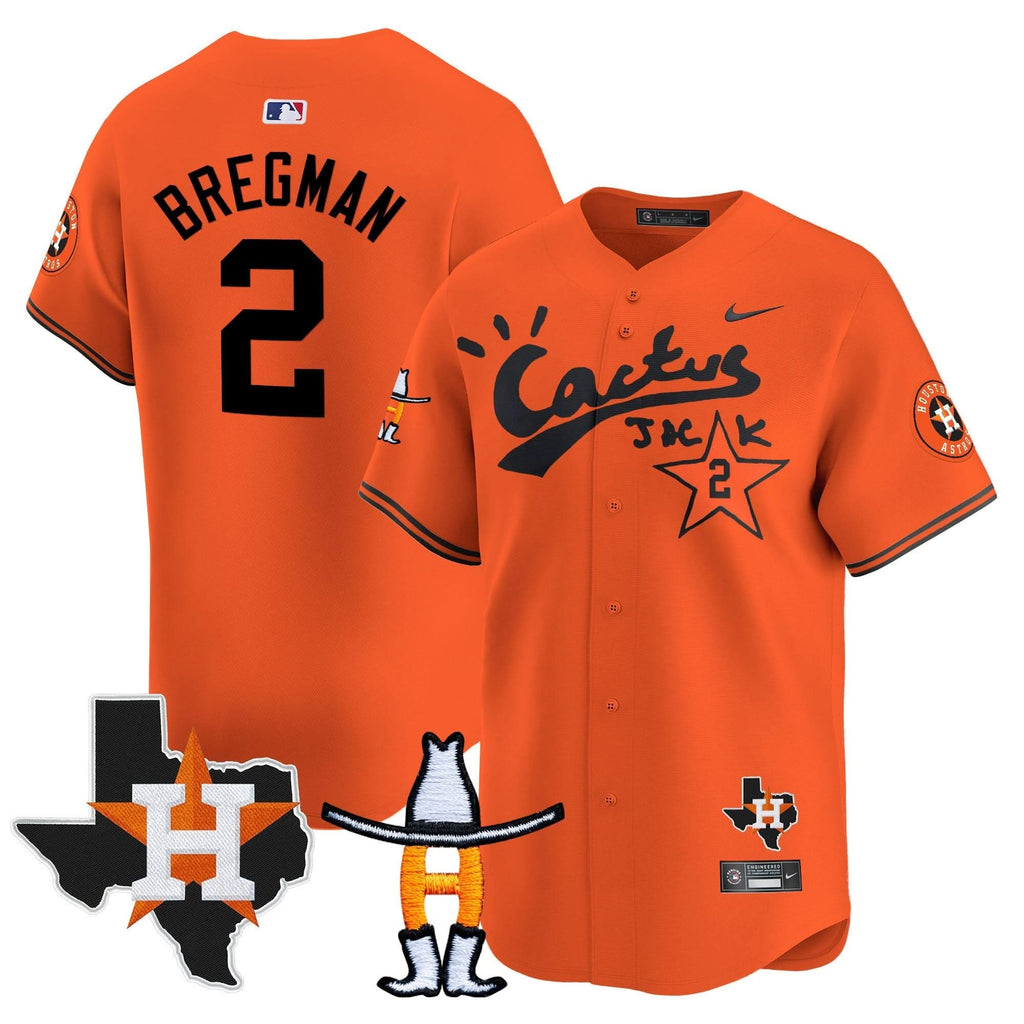 HA Cactus Jack Houston Rodeo Patch Vapor Premier Limited Jersey - Stitched