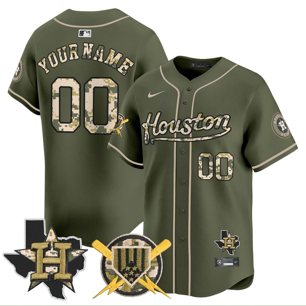 HOU Armed Forces Day Vapor Premier Limited Custom Jersey - Stitched V2